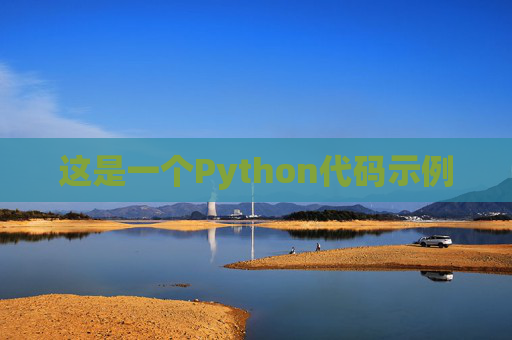 这是一个Python代码示例